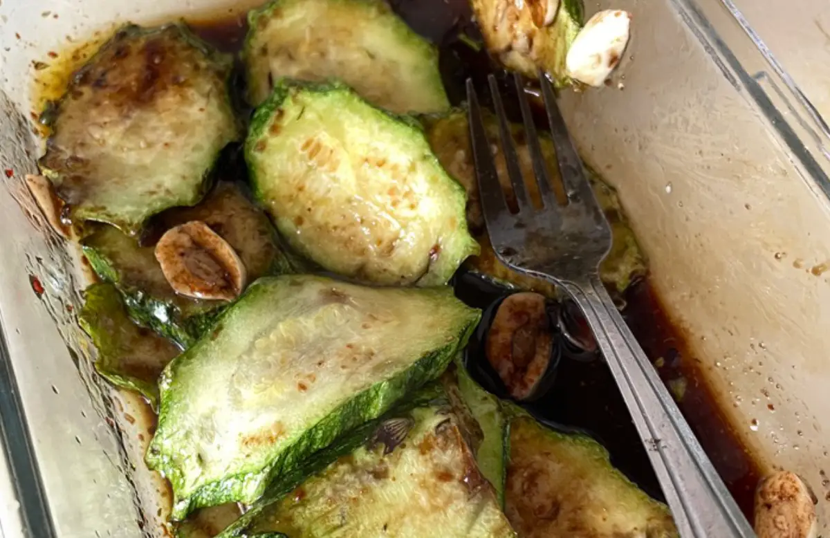 Marinated zucchini
