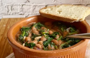 spinach and beans stew